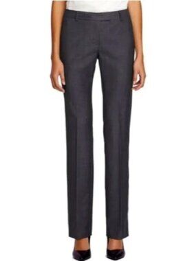 BROOKS BROTHERS Lucia Fit Wool Blend Dress Pant Sz 10 Gray